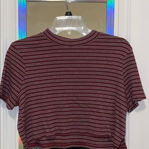 striped crop top